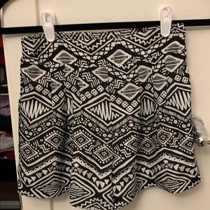patterned flowy shorts